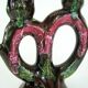 Ceramic candlestick - Georges Pougues-les-Eaux - vintage 60s