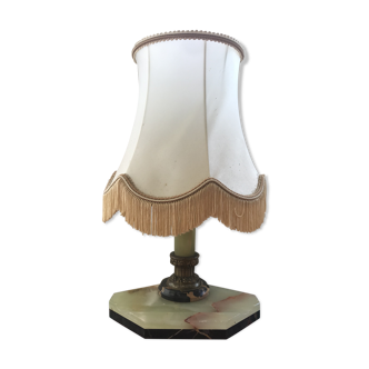 Ancient marble and alabaster column lamp