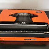 Machine à écrire Vintage Brother 210 orange