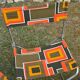 Pair of vintage folding camping chairs - BHV Paris (1970s)
