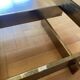 Vintage 1970s Square Coffee Table in Brass and Smoked Glass, David Hicks