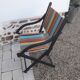 Duo de fauteuils pliant bois et toile