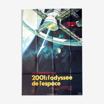 Old cinema poster 2001 space odyssey stanley kubrick 120x160 cm