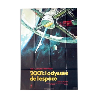 Old cinema poster 2001 space odyssey stanley kubrick 120x160 cm