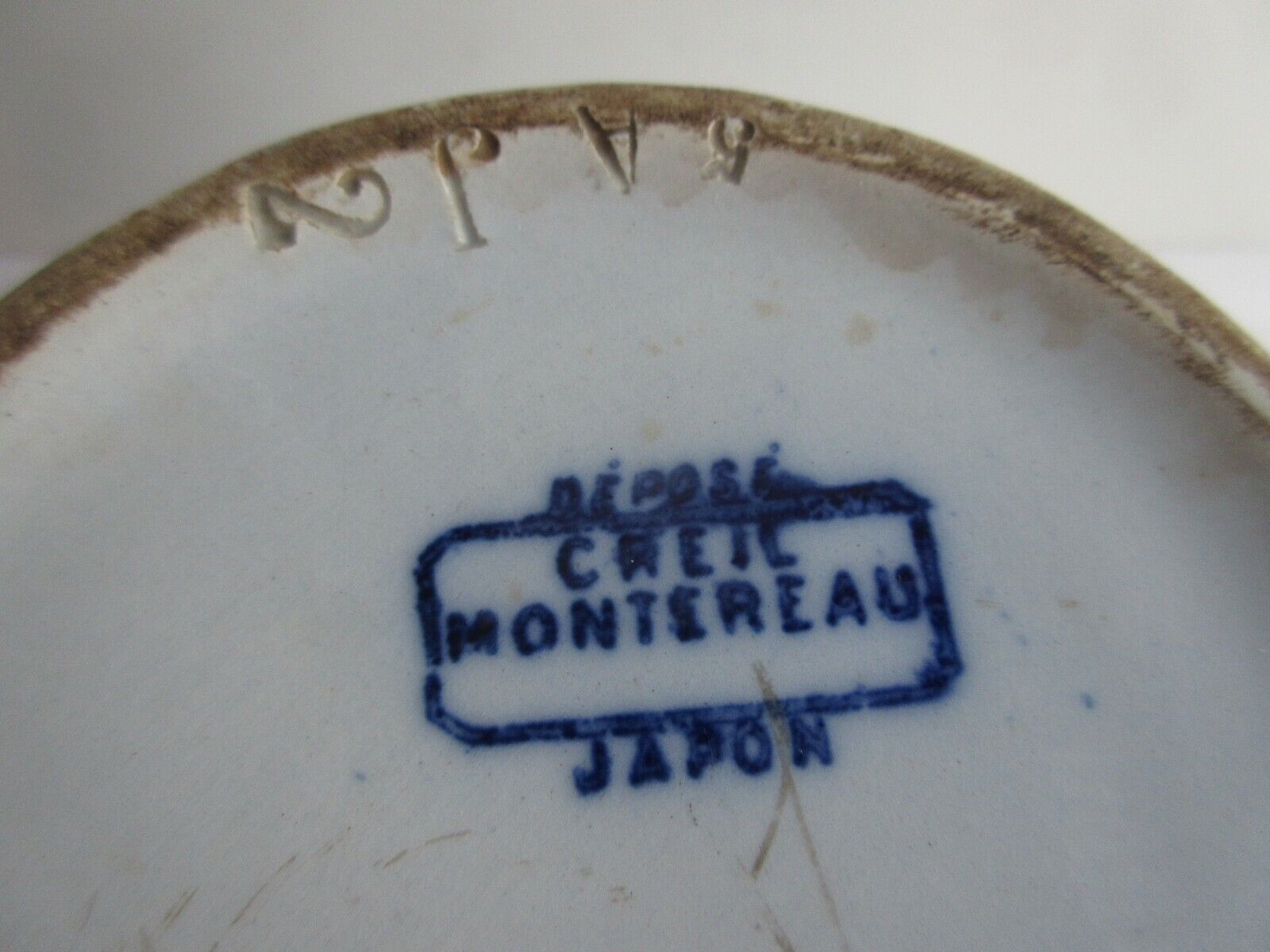 Rare teapot art nouveau 1880 creil montereau model japan