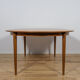 Mid-century round teak extendable dining table from Skovmand & Andersen, Denmark, 1960s