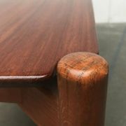 Mid-Century German coffee table series 400 in teak by Hartmut Lohmeyer for Wilkhahn, 1950s.