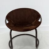 Vintage Suede Ball Chair by Lusch & Co., 1970s