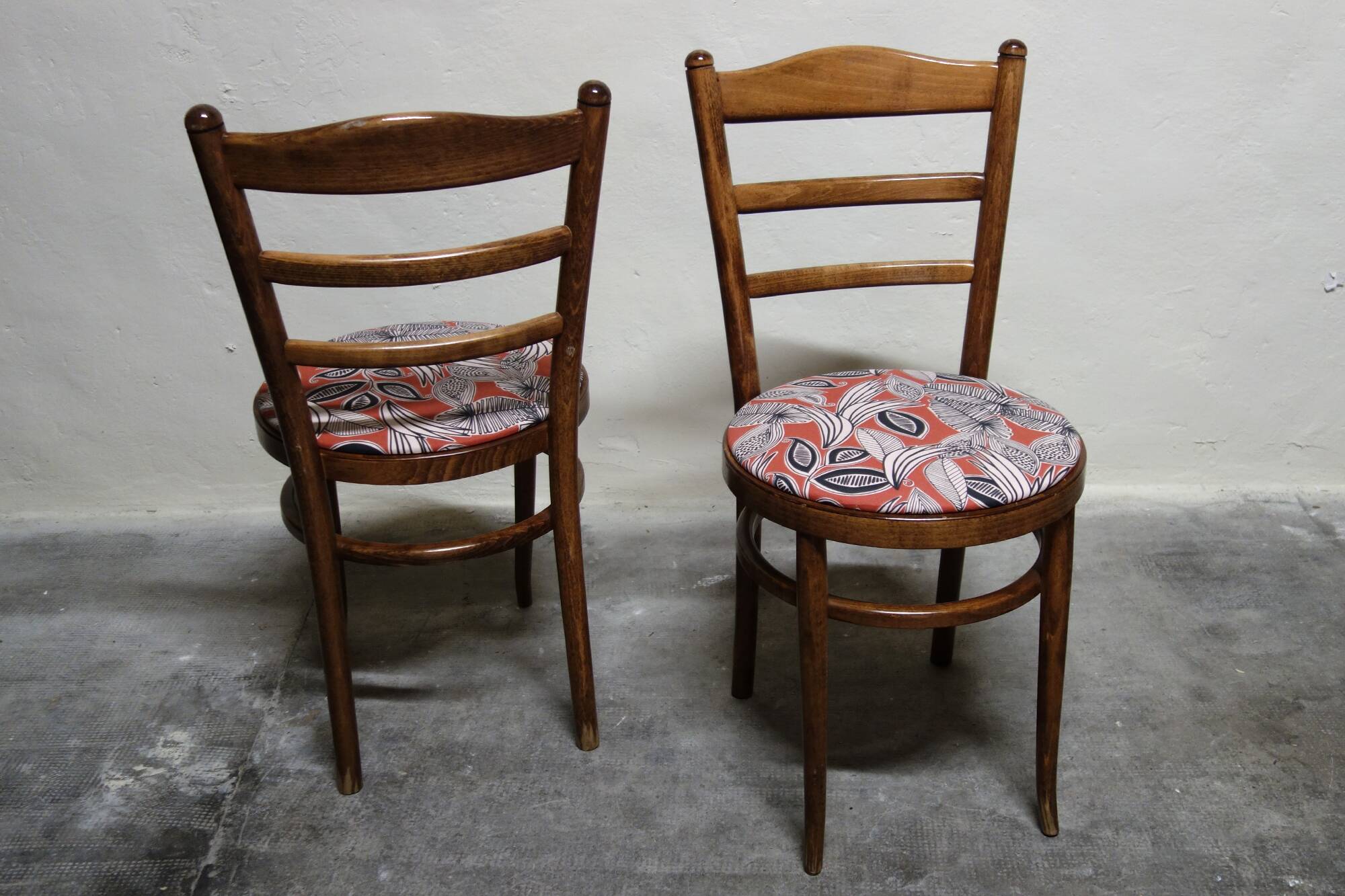 Pair of vintage Baumann bistro chairs
