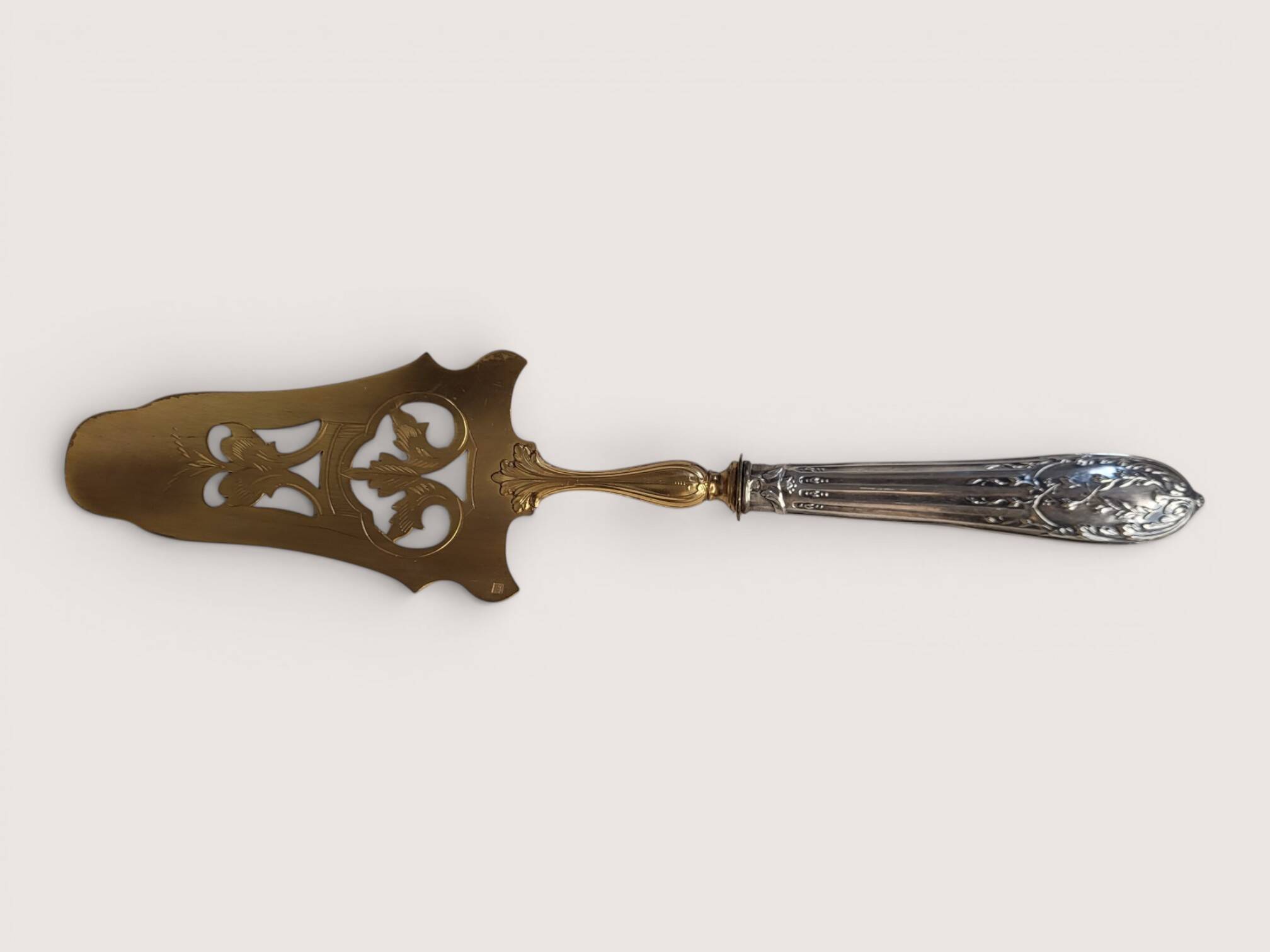 Silver pie server, Brush & Co., Louis XVI, 19th century
