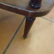 Pair of Antique Louis XVI Style Bean-Shaped Bedside Tables - Marble Top