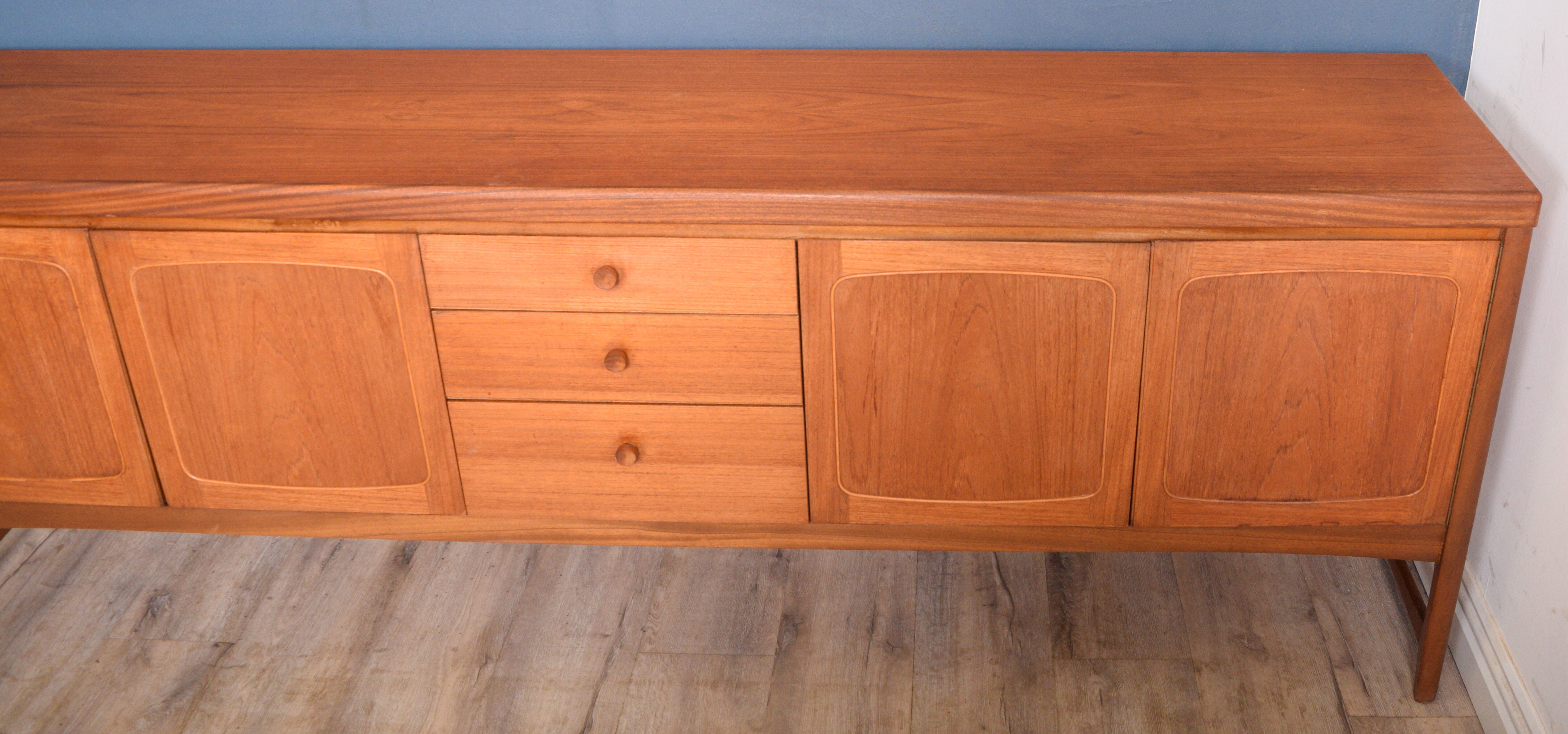 Restored Teak 1960s Nathan Squares Sideboard