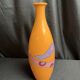 Vintage vase the Lady of Hearts hand-painted 20th century
