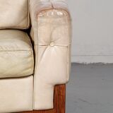 Vintage club chair in rosewood and leather