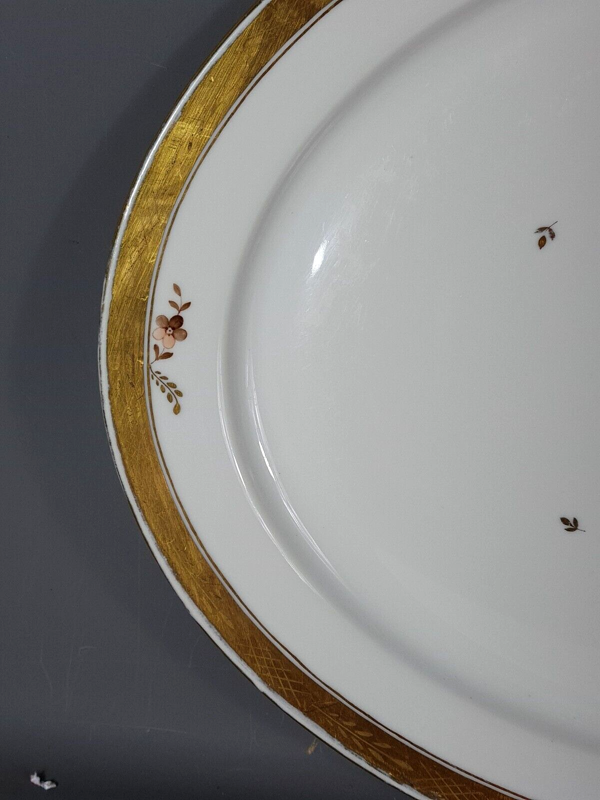 Plat porcelaine Royal Copenhague vers 1920-1935 48x36 cm SB2
