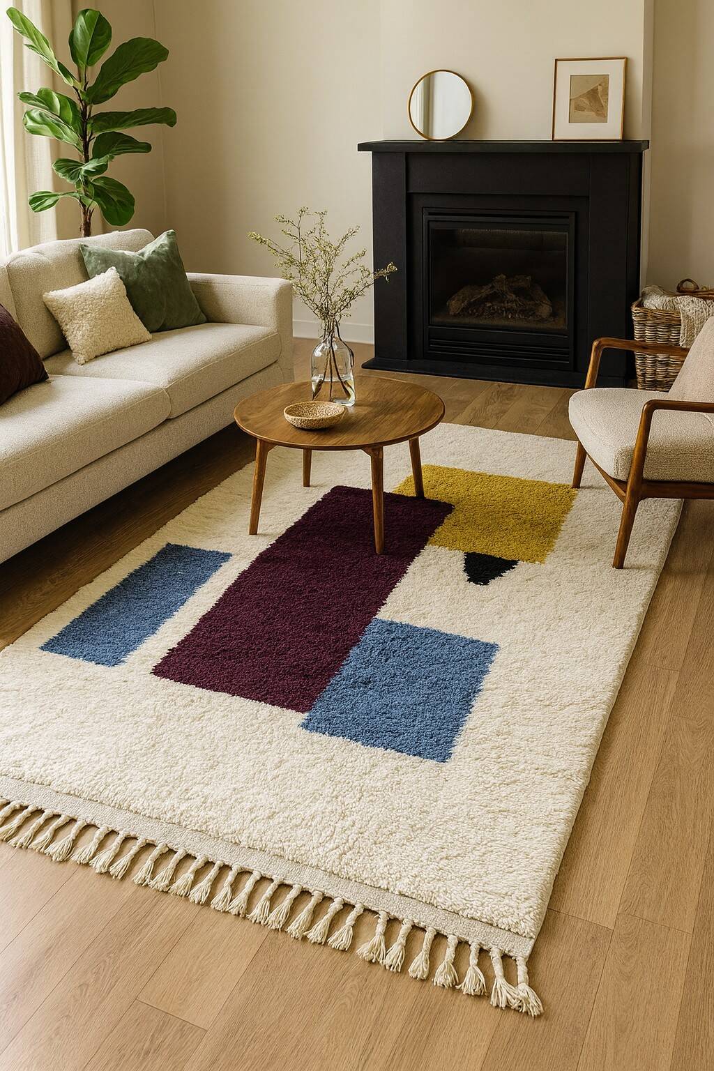 Magnificent authentic Berber rug – unique piece. Ideal Christmas gift.