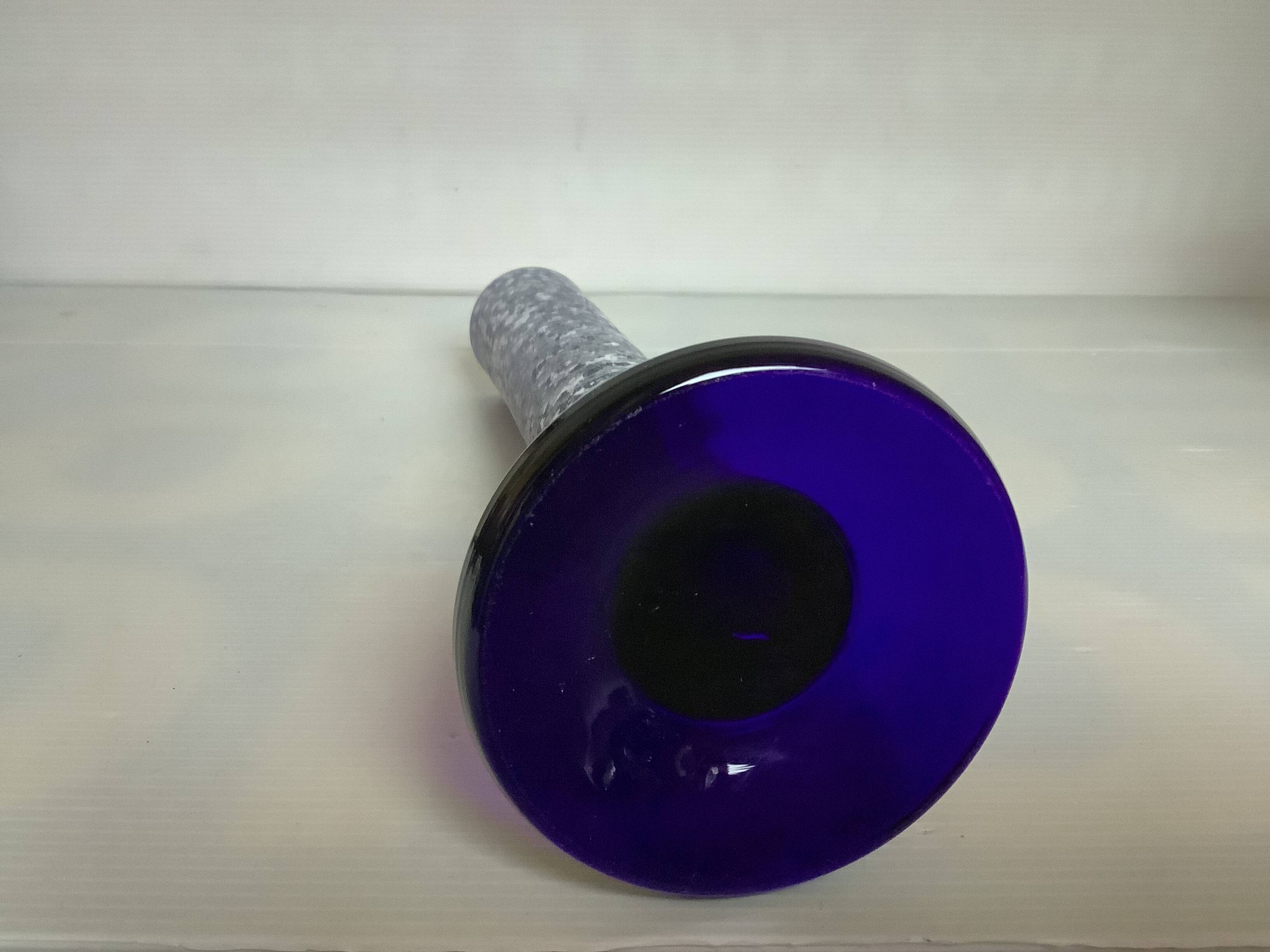 Large cobalt blue Scavo soliflore vase