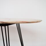 Italy 1950 s oval marble coffee table