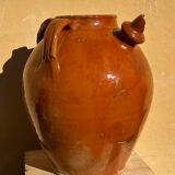 Gargoulette en terre cuite vernissée artisanat ancien ardéchois 1800