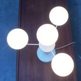 Table lamp in glass and metal by E.R. Nele for Temde, 1960s