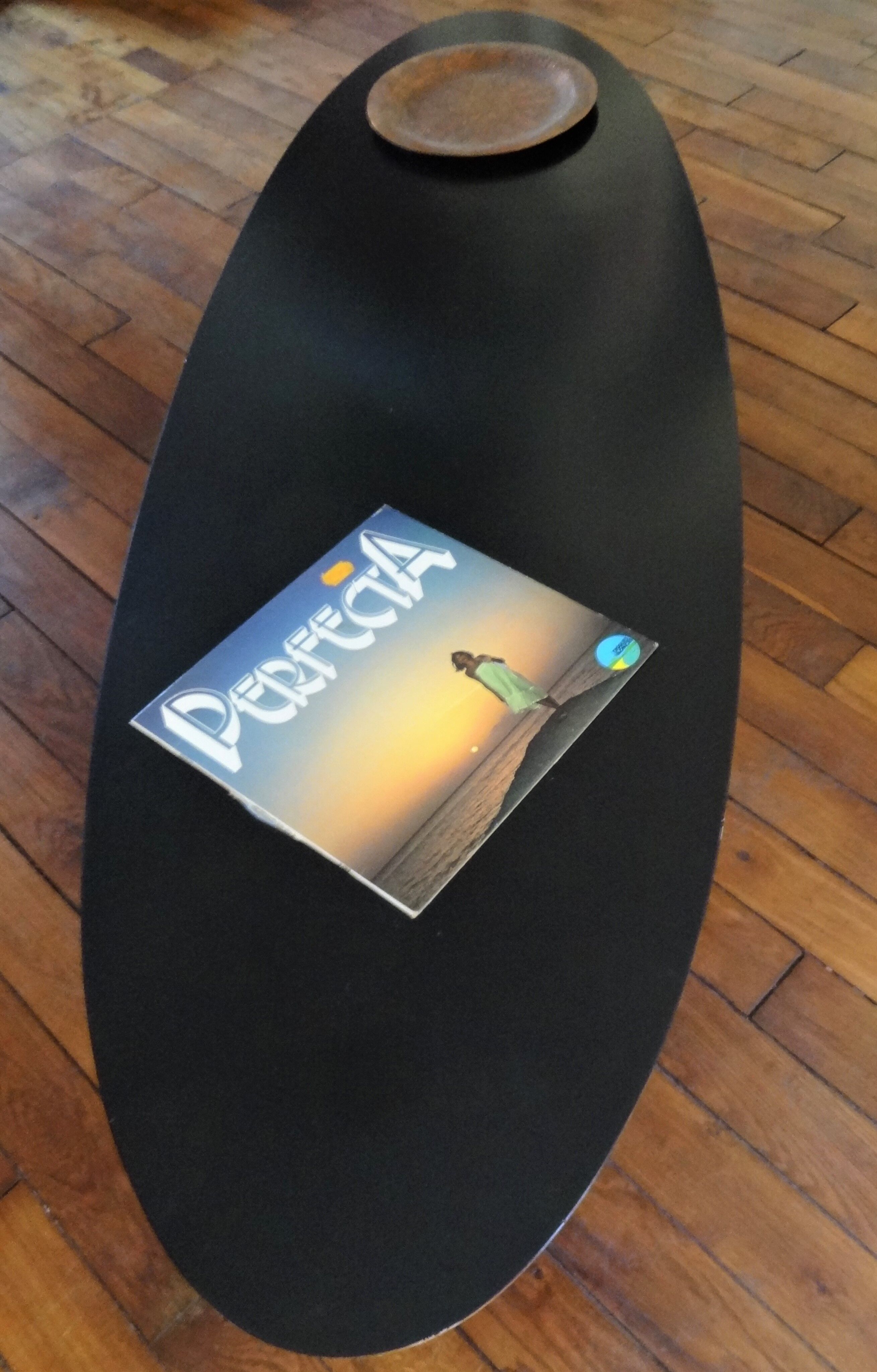 Elliptical coffee table by Charles and Ray Eames