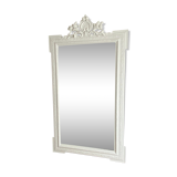 Fine 19th century mirror with decorated pediment. 160x90.