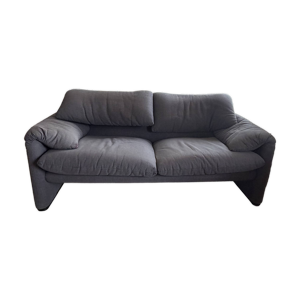 Canapé 2 places vintage Maralunga par Vico Magistretti pour Cassina