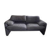 Canapé 2 places vintage Maralunga par Vico Magistretti pour Cassina