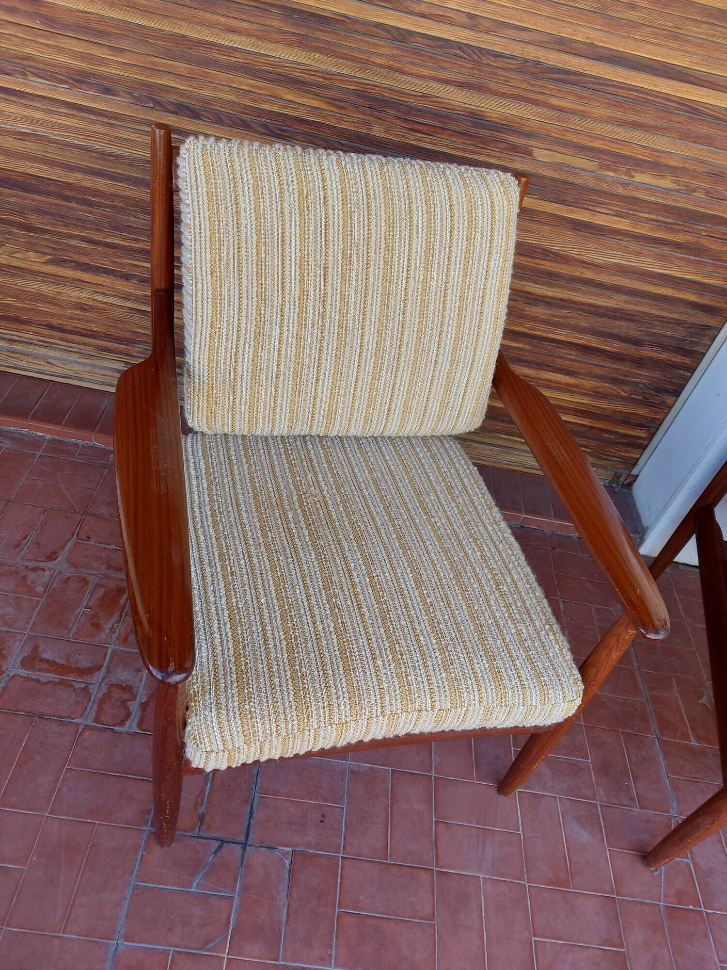 Scandinavian armchair Grete Jalk in teak, 50