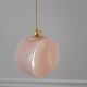 Suspension in powder pink opaline art deco 30s-40s