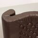 Noboru Nakamura Design Chocolate Brown Padded Leatherette Swivel Chairs 70s