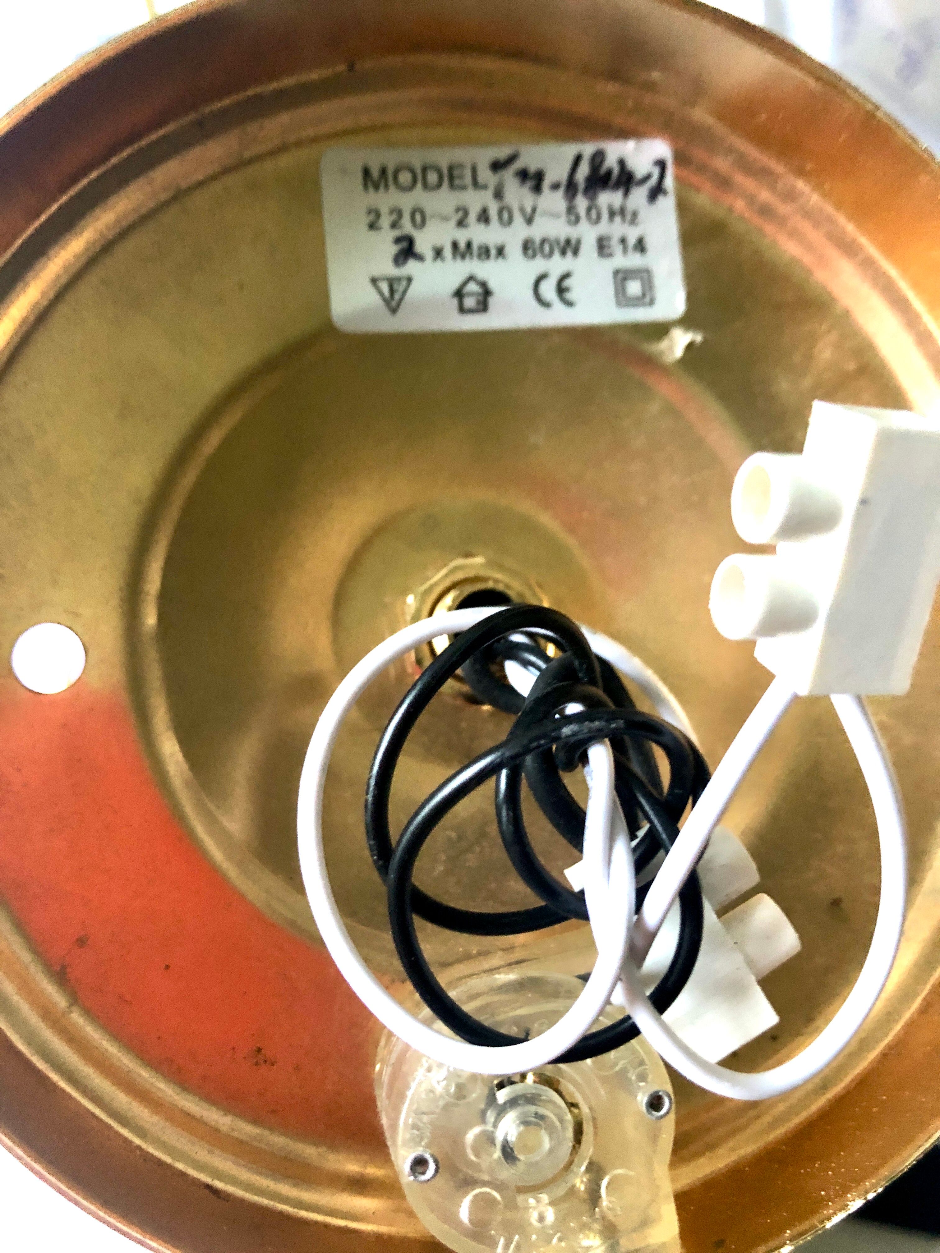 Large wall lamp flowers glass Murano 1970