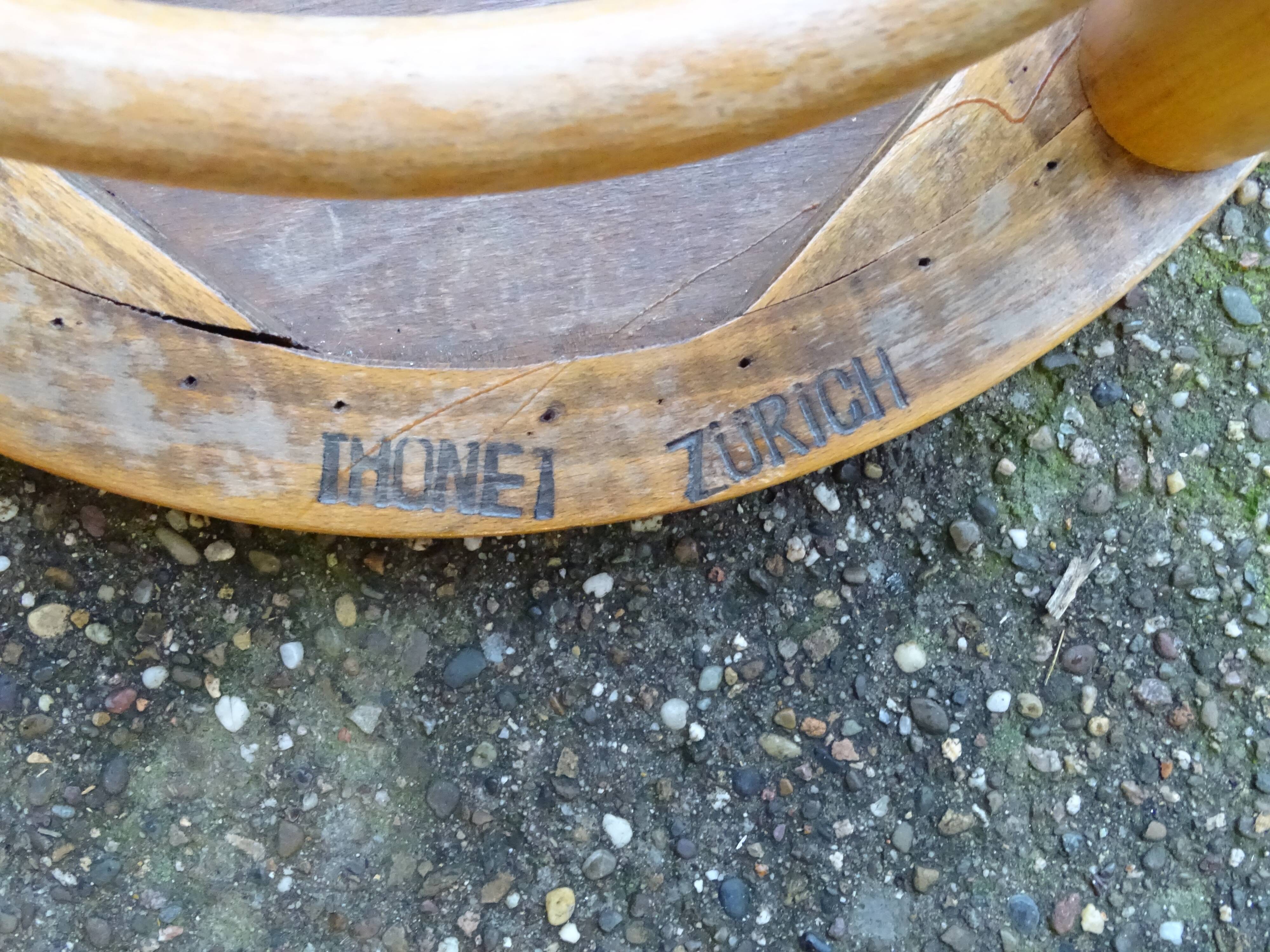 Thonet stools 1930, wooden sitting bistro