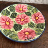 Bol et assiette faits main Roses