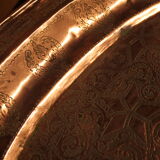 Ancien plateau marocain en cuivre