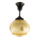 Art Deco ceiling lamp, double-layered glass, ebonite, Germany, 1930s