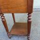 19th-century solid wood Henri II bedside table