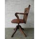Chaise de bureau en acajou réglable en hauteur