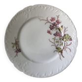 Assiette plate en porcelaine de Limoges