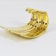 Up to four mid-century brass wall hooks by Herta Baller, Austria, 1950s.
