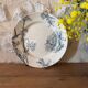 Plate on pedestal Creil and Montereau model Cherry Tree