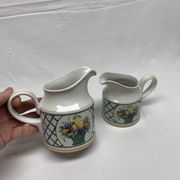 Lot 2 pots à lait villeroy & boch basket