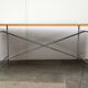 Minimalist chrome table for office or dining room by Egon Eiermann for Wieland.