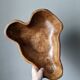 Handcrafted olive wood fruit bowl, country decor.