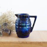 Art deco enameled earthenware pitcher