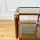 Piece of smoked glass sofa