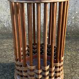 Bamboo rattan umbrella stand, vintage, 60s