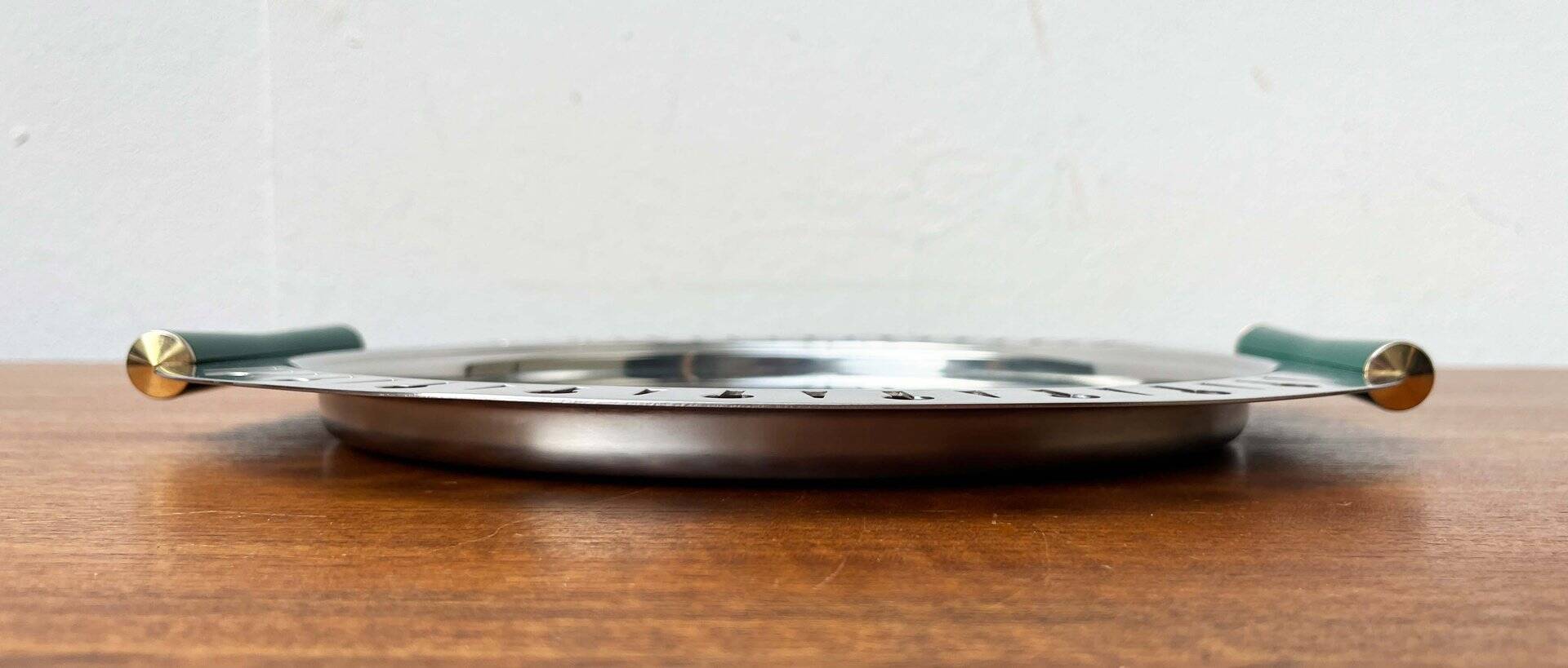 Postmodern Metal Tray from Inoxbeck, Italy, 1980s