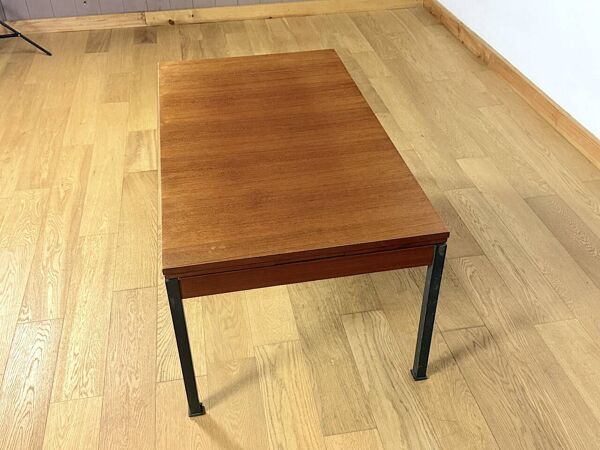 Table Scandinave en Teck Monte / Baisse Vintage 1960