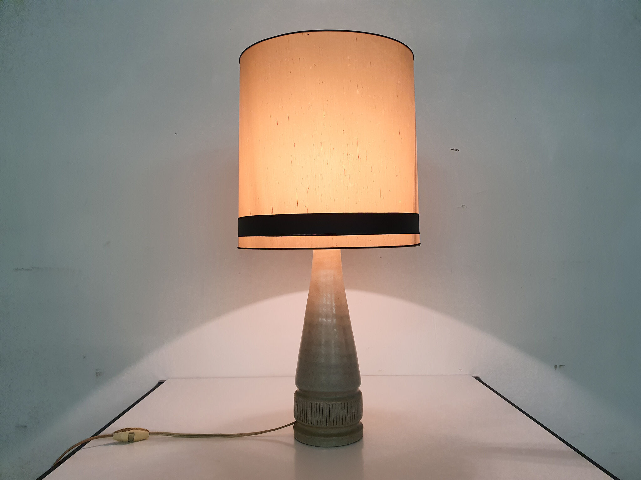 White ceramic table light by Mobach, The Netherlands, 1950's